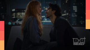Justin Baldoni falando em vídeo ao lado de Emily Baldoni após disputa judicial com Blake Lively