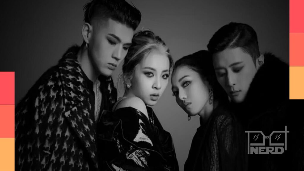 Foto do grupo KARD com destaque para a notícia de encerramento após álbum Where To Now? (Part.2): NOWHERE e turnê de despedida