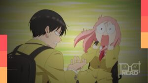 Imagem promocional da série anime Kusunoki’s Flunking Her High School Glow-Up com personagens de ensino secundário em destaque
