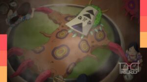 Cena de A Viagem de Chihiro com Chihiro no mundo dos espíritos, destacando o marco de ser o primeiro anime a ganhar o Oscar de Melhor Animação.