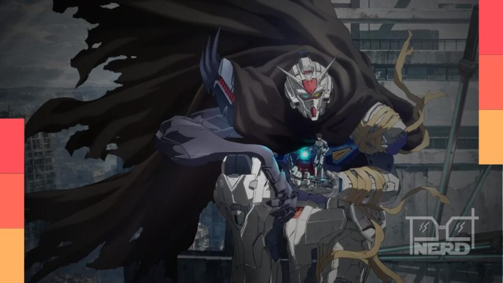 Arte promocional de Mobile Suit Gundam RG XARX-ZERO durante apresentação da SDCC 2026