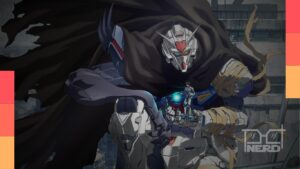 Visual promocional de Mobile Suit Gundam RG XARX-ZERO com o Gundam e temática do Apocalipse