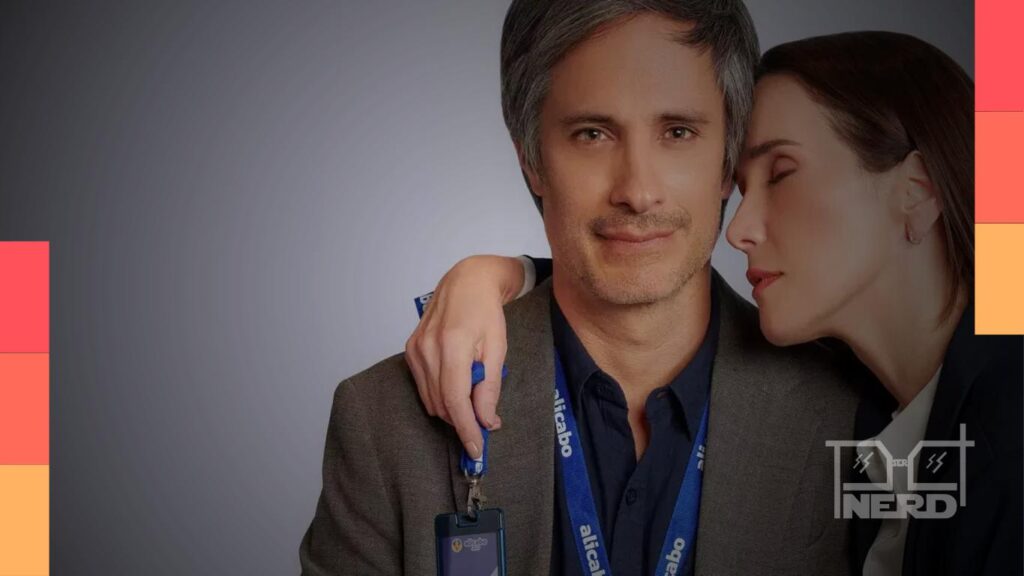 Gael García Bernal e Natalia Oreiro em cena promocional de Nada Entre Nós, com atmosfera de comédia romântica