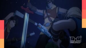 Riliu e Jowy em clima de guerra no trailer de Suikoden: The Anime