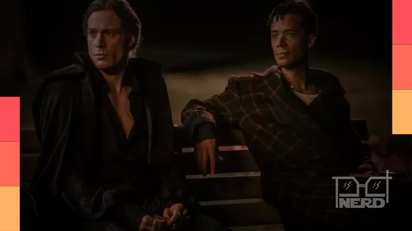 Cena promocional de O Vampiro Lestat com Sam Reid e referência ao último episódio The Failures