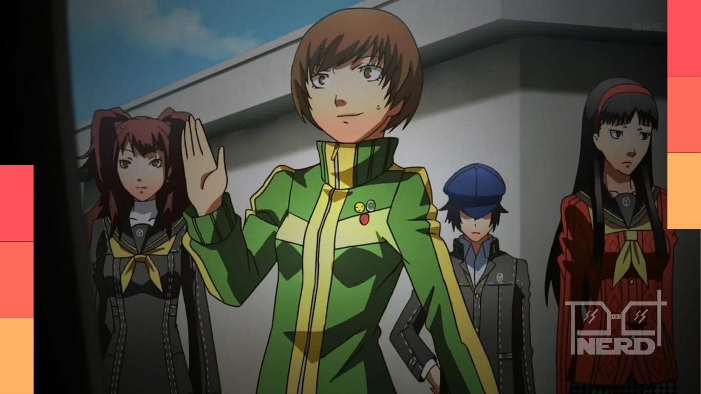 Capa temática de Persona 4 com referência ao anúncio da Aniplex de episódios gratuitos no YouTube