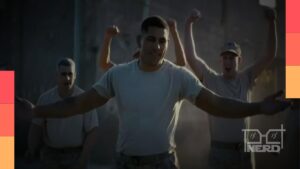 Alex Poatan e Adria Arjona em Protocolo de Extermínio, filme de ação da A24