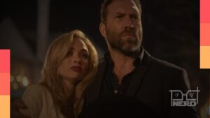 Cena de Beth Dutton e Rip Wheeler ao lado do rancho no Texas, com atmosfera de guerra no final da primeira temporada de Rancho Dutton.