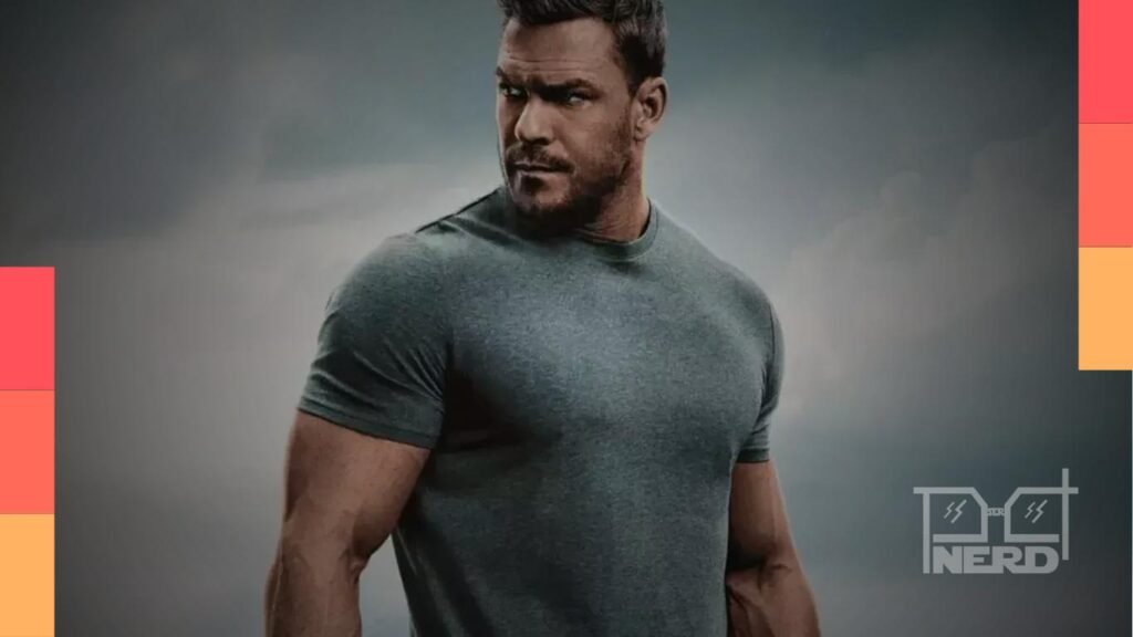 Alan Ritchson em destaque no pôster da 4ª temporada de Reacher divulgado pelo Prime Video