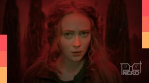 Sadie Sink em entrevista, falando sobre incômodo com o uso de celulares no teatro