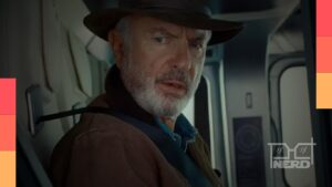 Sam Neill como Dr. Alan Grant, personagem de Jurassic Park