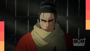 Teaser de personagem do anime Sekiro: No Defeat destacando o protagonista dublado por Daisuke Namikawa