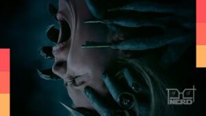 Cena de terror do filme Sobrenatural 6 com o plano astral Further e referência a Obsessão e Backrooms