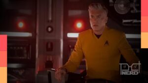 Capitão Christopher Pike e tripulação da USS Enterprise em Star Trek: Strange New Worlds no trailer revelado na SDCC