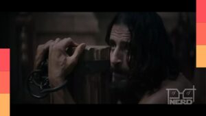 Divulgação de The Chosen mostrando a 6ª temporada com foco na crucificação e Jesus indo aos últimos momentos