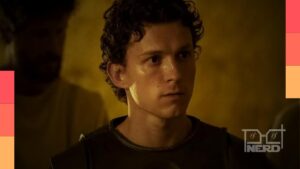 Tom Holland fala sobre bastidores de A Odisseia ao lado de Christopher Nolan, mencionando IMAX e arco iris na locação