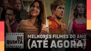 Ilustração estilo geek de um ranking de filmes com contagem regressiva e estrelas no fundo