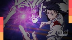 Ilustração com a plataforma U-Next e ícones de animes no ranking top 10 de 2026