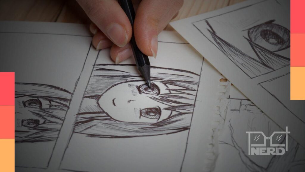 Cosplayers e aula experimental de traços de mangá na Biblioteca Gracinda dos Anjos em Guarulhos