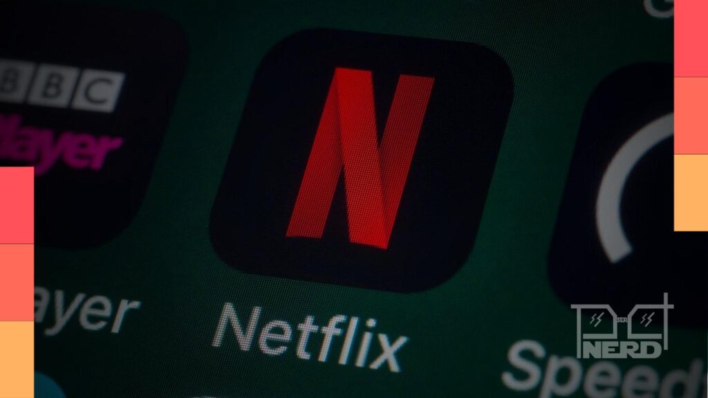 Tela com o logo da Netflix e indicação de uso de IA em produções com foco em custo e sequências complexas