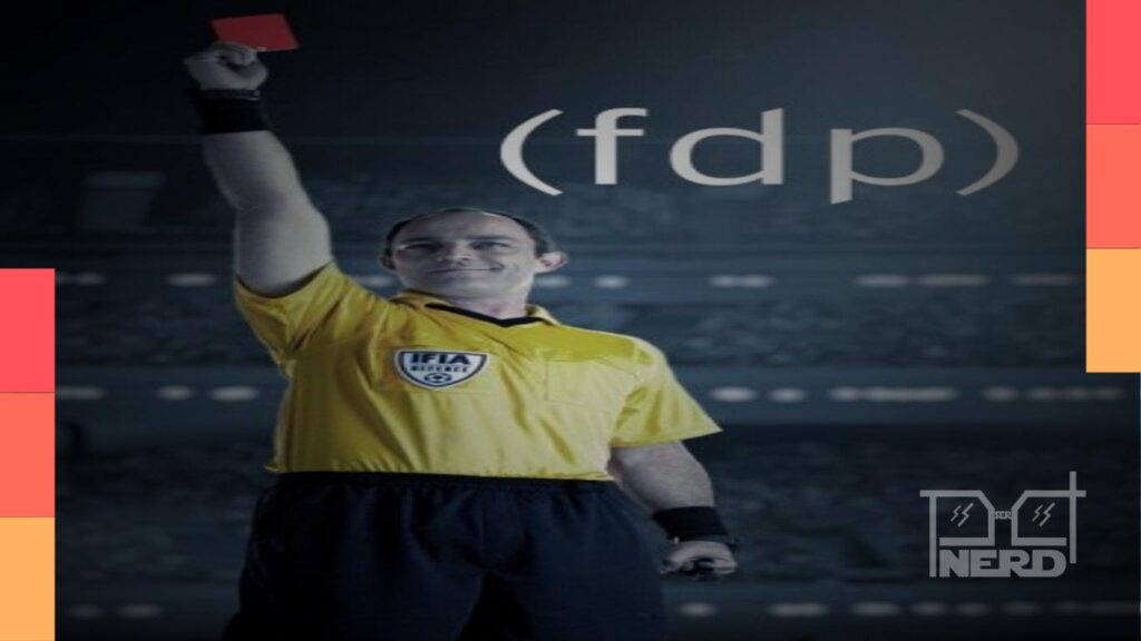 Cena da minissérie (fdp) com Eucir de Souza interpretando um árbitro da liga de futebol