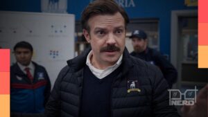 Jason Sudeikis em cena de Ted Lasso durante a 4ª temporada no Apple TV