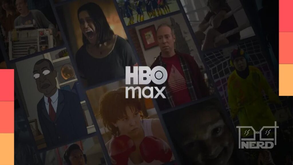 Ilustração com logotipos e referências a Big Bang Theory, Maldição da Múmia e Rick and Morty, representando as estreias de julho na HBO Max