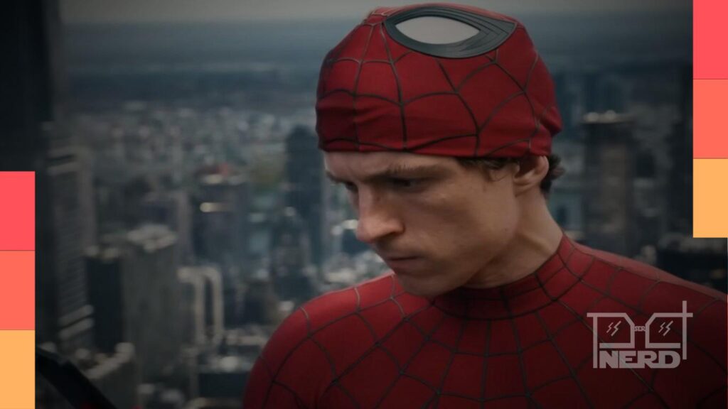 Peter Parker (Tom Holland) em cena do trailer de Homem-Aranha: Um Novo Dia