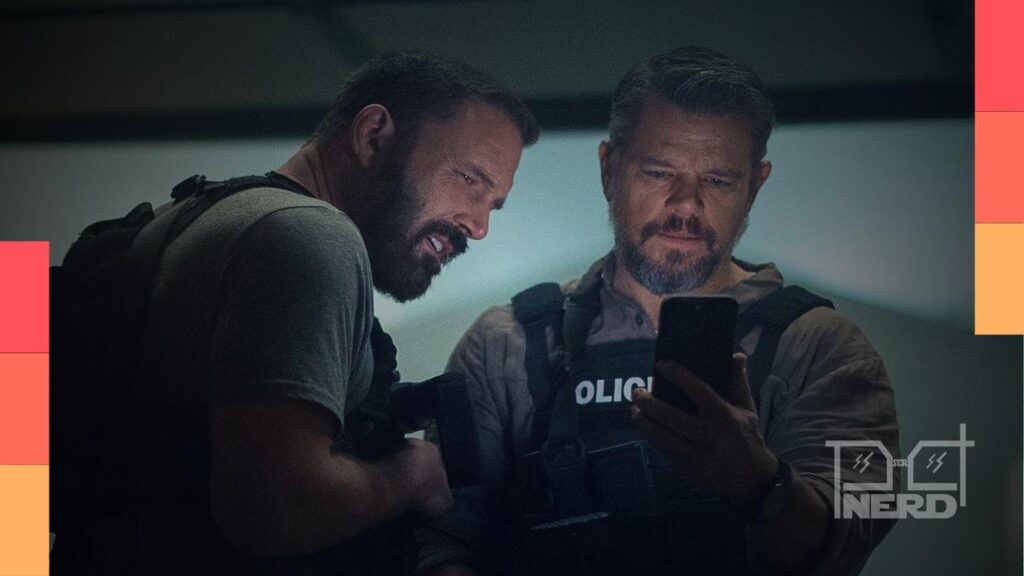 Ben Affleck e Matt Damon em cena de Dinheiro Suspeito, um dos filmes mais vistos da Netflix em 2026
