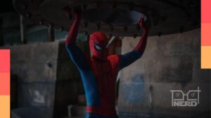 Homem-Aranha em traje vermelho e azul em cartaz, com destaques de cinema e streaming nas estreias da semana