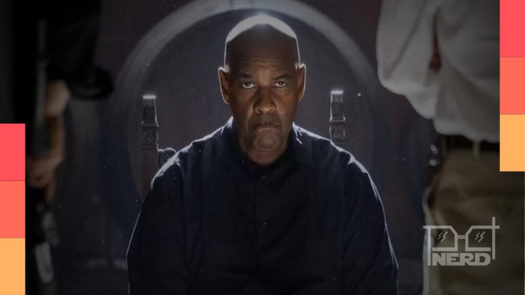 Cena promocional com Denzel Washington e referência ao filme Aníbal, agora cancelado na Netflix
