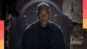 Cena promocional com Denzel Washington e referência ao filme Aníbal, agora cancelado na Netflix