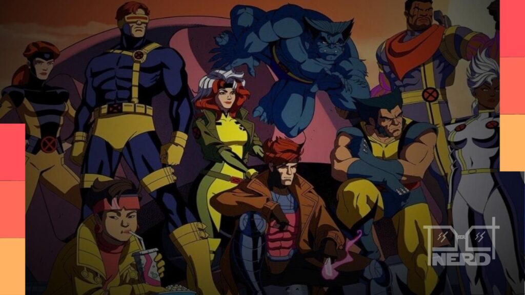 Imagem de divulgação de X-Men ’97 no Disney+ com destaque para os mutantes