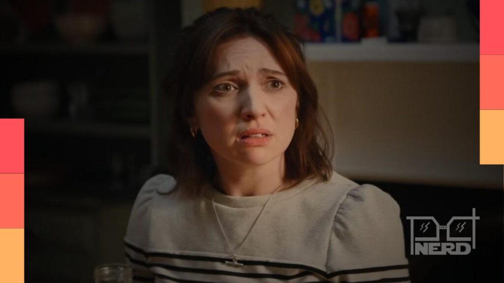 Imagem promocional de Trying, destacando Esther Smith na 5ª temporada do Apple TV+.