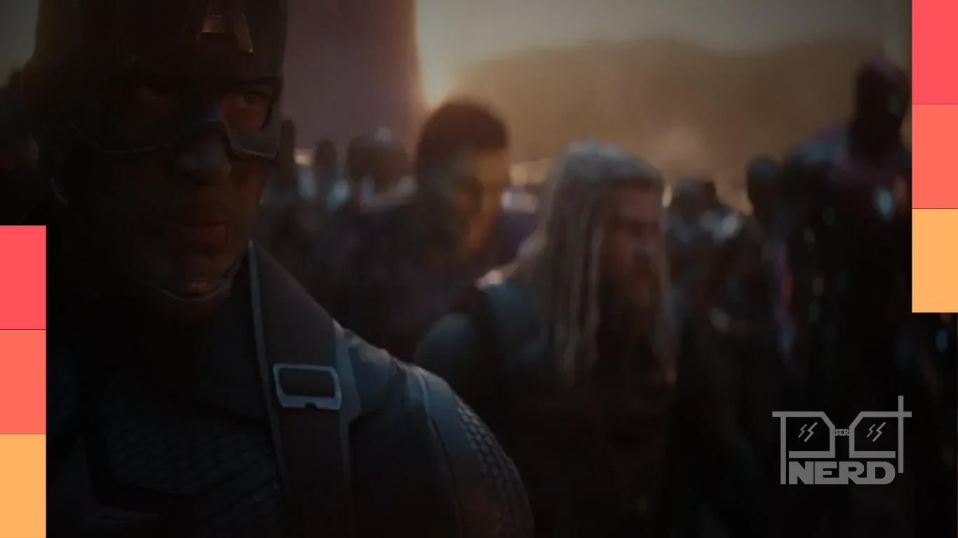 Cartaz de Vingadores: Ultimato com referência ao relançamento Vingadores: Ultimato Encore com novas cenas