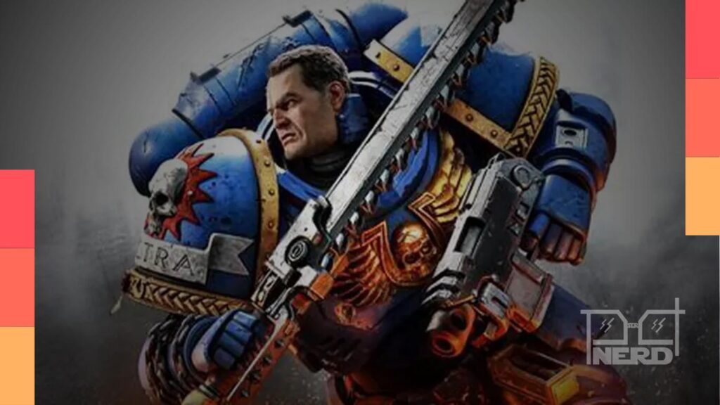 Ilustração do universo Warhammer 40.000 com referência a Henry Cavill e Mike Flanagan no desenvolvimento da adaptação da Amazon