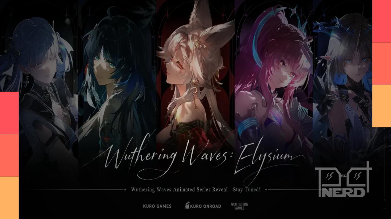 Arte representando Wuthering Waves: Elysium, indicando que o jogo vai ganhar anime pela Kuro Games com a marca Kuro Onroad