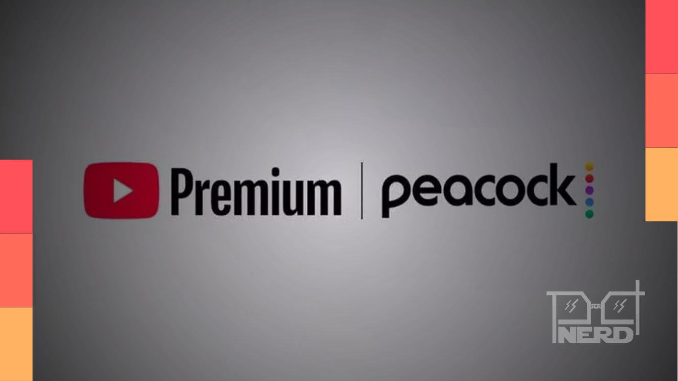 Ilustração do YouTube Premium com integração ao Peacock a partir de 2027 nos Estados Unidos