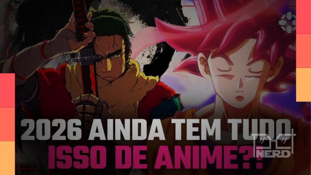 Lista com 10 animes do segundo semestre de 2026, com destaque para JoJo, Black Clover, Tokyo Revengers e Dragon Ball Super: Beerus