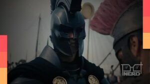 Matt Damon como Odisseu em cena de A Odisseia, filme com recorde de bilheteria IMAX
