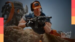 Ilustração do brinquedo Action Man da Hasbro anunciando adaptação cinematográfica