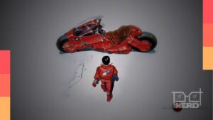 Imagem de divulgação de Akira, filme de Katsuhiro Otomo, com aviso de sessões dubladas e legendadas no Cine Max Brasil