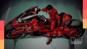 Cartaz/arte ilustrativa do evento com o título Akira e indicação de pré-estreia em 4K no Sato Cinema, Liberdade, dia 9 de agosto