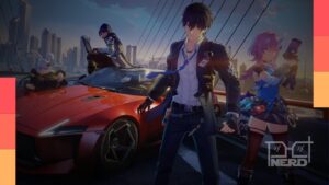 Imagem de Ananta, o GTA de anime, com estética anime e movimentação urbana em mundo aberto