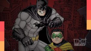 Ilustração do Batman do DCU e Damian Wayne em The Brave and the Bold, com rumor de filmagens em 2027