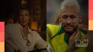 Brad Pitt brinca em entrevista sobre simulações de falta e fala que vai dar aulas ao Neymar