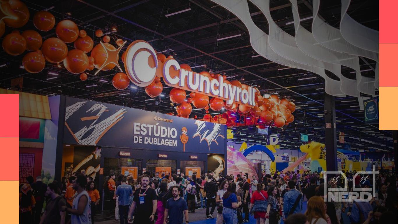 Credenciais da CCXP26 com tema de One Piece inspirado no arco de Elbaph, parceria Crunchyroll