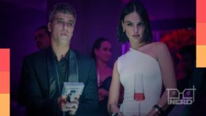 Bruno Gagliasso e Isis Valverde em cena de Corrida dos Bichos, filme com distopia no Rio de Janeiro