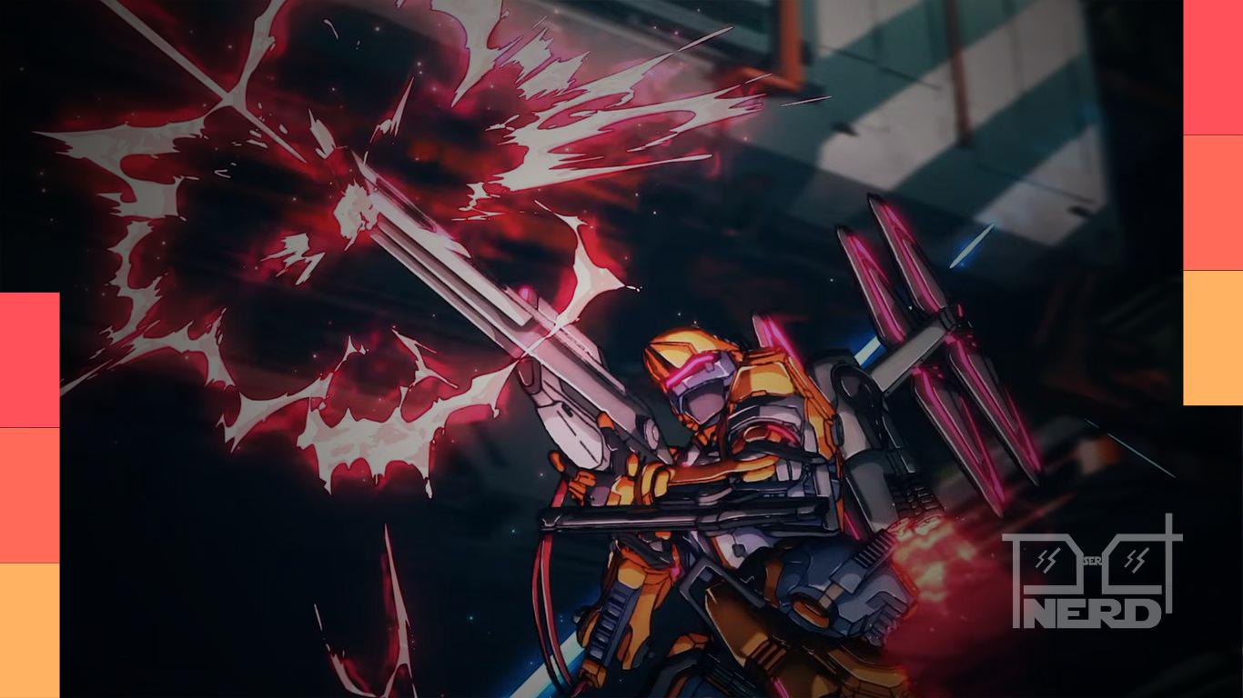 Imagem promocional de Dark Machine the Animation anunciando estreia em outubro de 2026