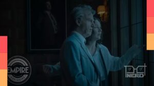 Tom Cruise ao lado de Sandra Hüller em cena do filme Digger, novo trabalho de Alejandro G. Iñárritu